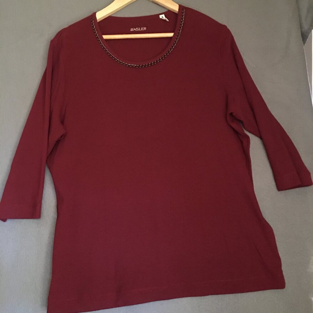 BASLER top in merlot - EU 44 / USA 14/16